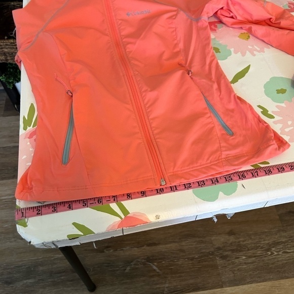 Columbia Jacket Women Medium Sweet
As Softshell Hoodie Pink Long Sleeve
Full Zip - Picture 7 of 8